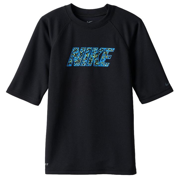 Boys 8-20 Nike Hydro Dri-fit Swim Top, Boy's, Size: Large, Black