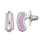 Dana Buchman Nickel Free Purple Striped Drop Earrings, Women's