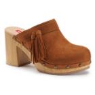 Unionbay Mystic Women's High Heel Clogs, Girl's, Size: 7, Dark Beige