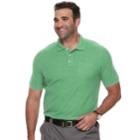 Big & Tall Croft & Barrow&reg; Classic-fit Easy-care Pique Performance Pocket Polo, Men's, Size: L Tall, Med Green