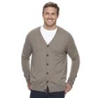 Big & Tall Croft & Barrow&reg; True Comfort Classic-fit Easy-care Cardigan Sweater, Men's, Size: Xxl Tall, Dark Red