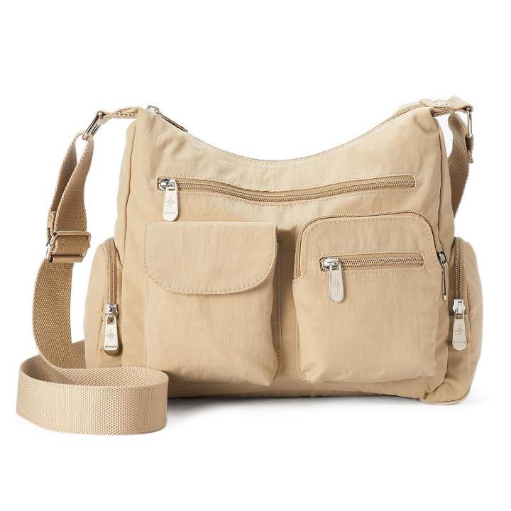 Mondo Multi Pocket Crossbody Bag, Women's, Beig/green (beig/khaki)