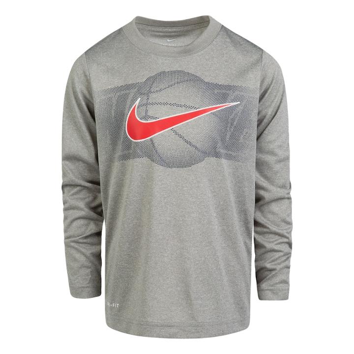 Boys 4-7 Nike Dri-fit Basketball Tee, Size: 6, Grey