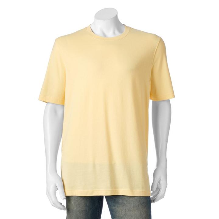 Men's Croft & Barrow&reg; Signature Tee, Size: Small, Med Yellow