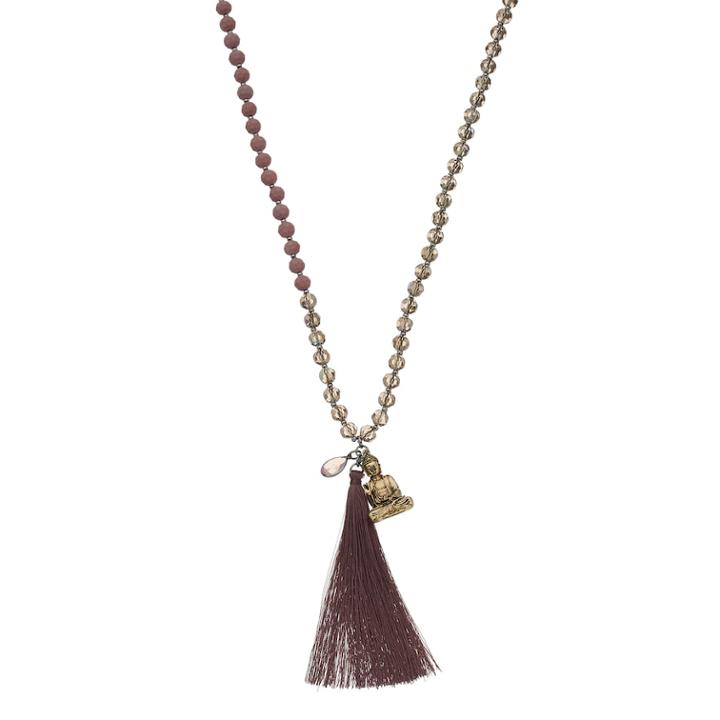 Simply Vera Vera Wang Buddah Tassel Pendant Necklace, Women's, Pink