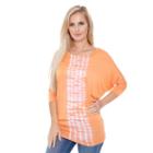 Women's White Mark Dolman Tunic, Size: Medium, Orange