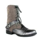 Olivia Miller Blaze Women's Military Boots, Girl's, Size: 8, Grey