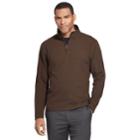 Big & Tall Van Heusen Flex Classic-fit Quarter-zip Sweater, Men's, Size: 3xb, Dark Brown
