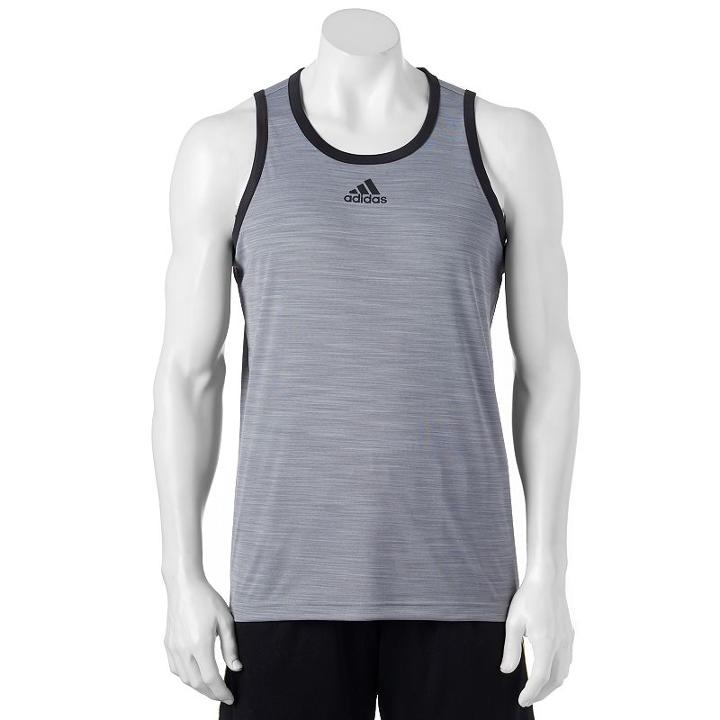 Men's Adidas Performance Tank Top, Size: Medium, Grey