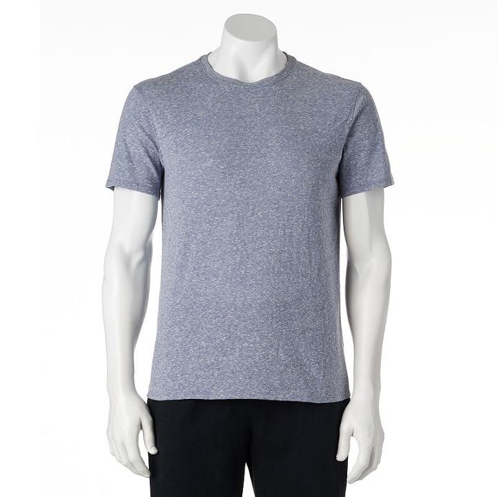 Men's Apt. 9&reg; Modern-fit Snow Heather Tee, Size: Xl, Blue