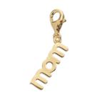 Tfs Jewelry 14k Gold Over Silver Mom Charm, Women's, Yellow