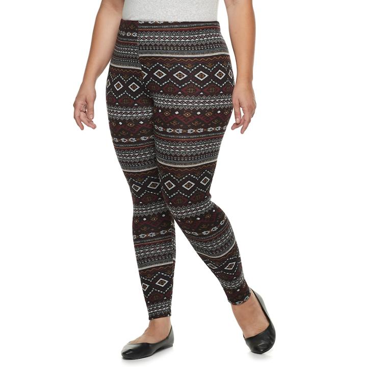Plus Size French Laundry Fall Leggings, Women's, Size: 3xl, Purple