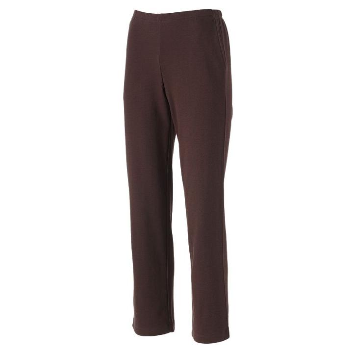 Petite Croft & Barrow&reg; Pull-on Knit Lounge Pants, Women's, Size: Xl Petite, Brown