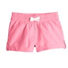 Girls 4-10 Jumping Beans&reg; Roll-cuff Slubbed Shorts, Size: 6x, Brt Pink