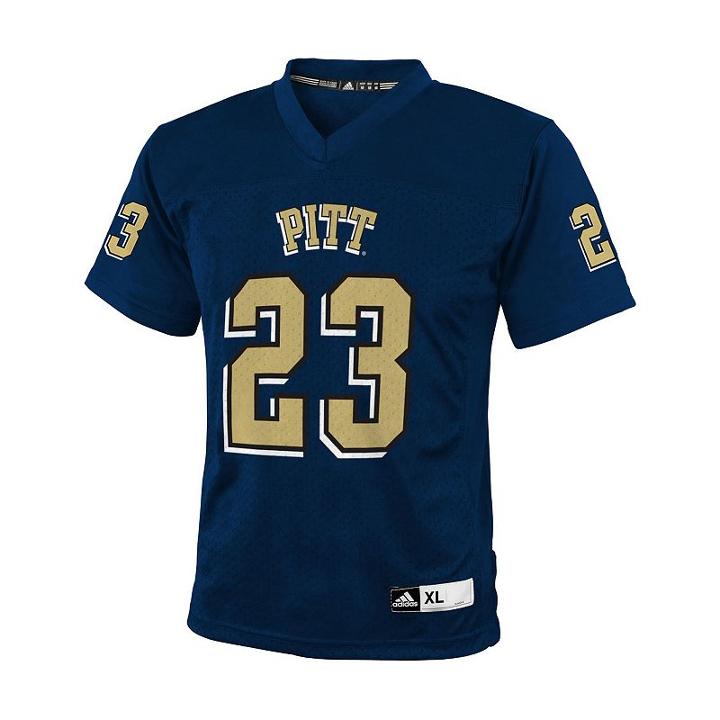 Adidas, Boys 8-20 Pitt Panthers Replica Ncaa Football Jersey, Boy's, Size: S(8), Blue