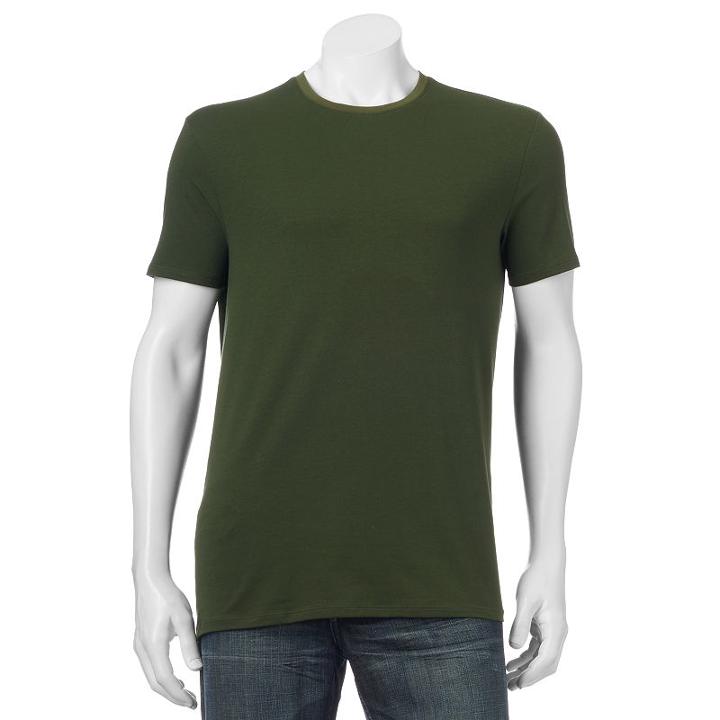 Men's Apt. 9 Solid Tee, Size: Medium, Green