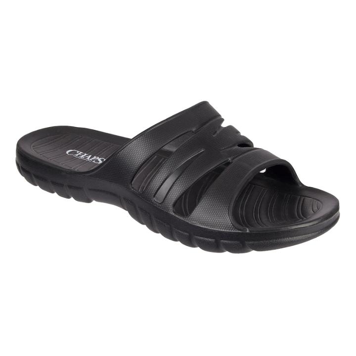 Men's Chaps Soft Sport Slide-on Sandals, Size: Large, Black