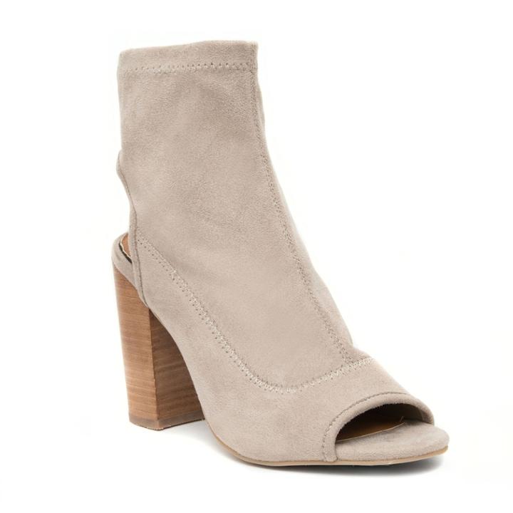 Rampage Tionna Women's Peep Toe Ankle Boots, Size: Medium (8), Grey