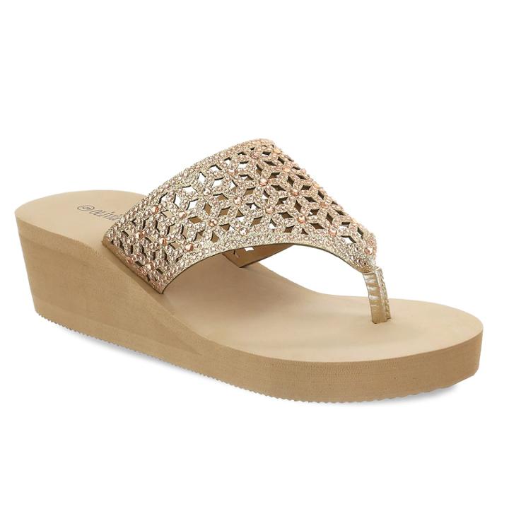 Olivia Miller Pensacola Women's Wedge Sandals, Size: 7, Dark Brown