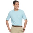 Men's Croft & Barrow&reg; Interlock Pocket Performance Tee, Size: Xxl, Blue (navy)