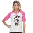 Disney's Minnie Mouse Juniors' Vintage Graphic Sweatshirt, Teens, Size: Medium, White Oth