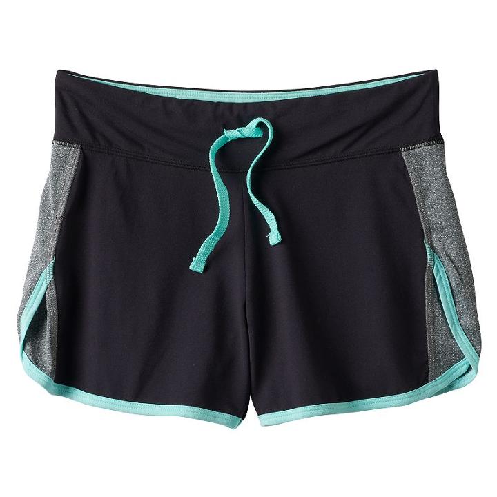 Girls 7-16 & Plus Size So&reg; Soft Running Shorts, Girl's, Size: 18 1/2, Black