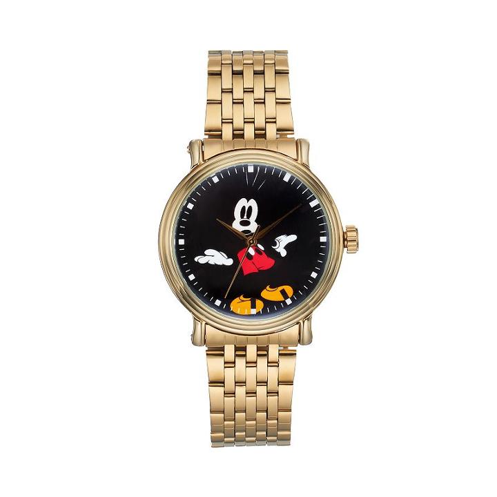 Disney's Mickey Mouse Men's Stainless Steel Watch, Yellow