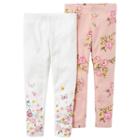 Girls 4-8 Carter's 2-pk. Floral Leggings, Size: 4, Ovrfl Oth