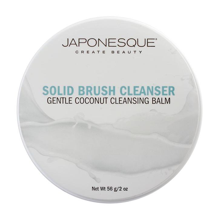 Japonesque Gentle Coconut Cleansing Balm Solid Brush Cleanser, Multicolor