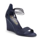 New York Transit Looking Great Women's Wedge Sandals, Size: 9 Wide, Blue (navy)