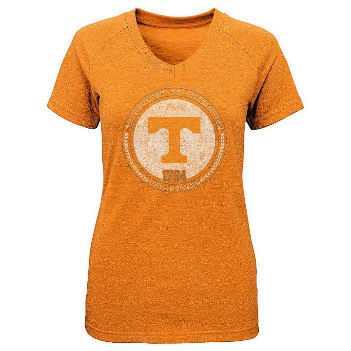 Girls 7-16 Tennessee Volunteers Team Medallion Tee, Size: Xl(16), Orange