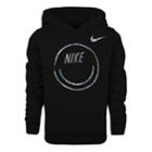 Girls 4-6x Nike Iridescent Smiley Graphic Hoodie, Size: 4, Oxford