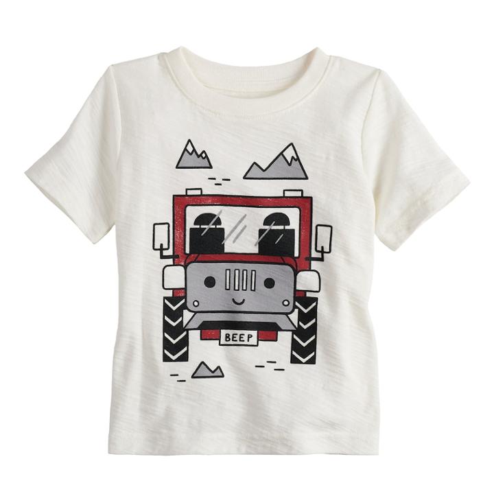 Toddler Boy Jumping Beans&reg; Graphic Tee, Size: 24 Months, White