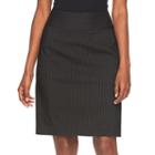 Women's Apt. 9&reg; Torie Pencil Skirt, Size: 6, Black
