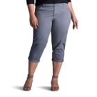 Plus Size Lee Chino Crop Pants, Women's, Size: 25 - Regular, Med Grey