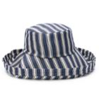 Women's Sonoma Goods For Life&trade; Striped Folded Brim Bucket Hat, Blue