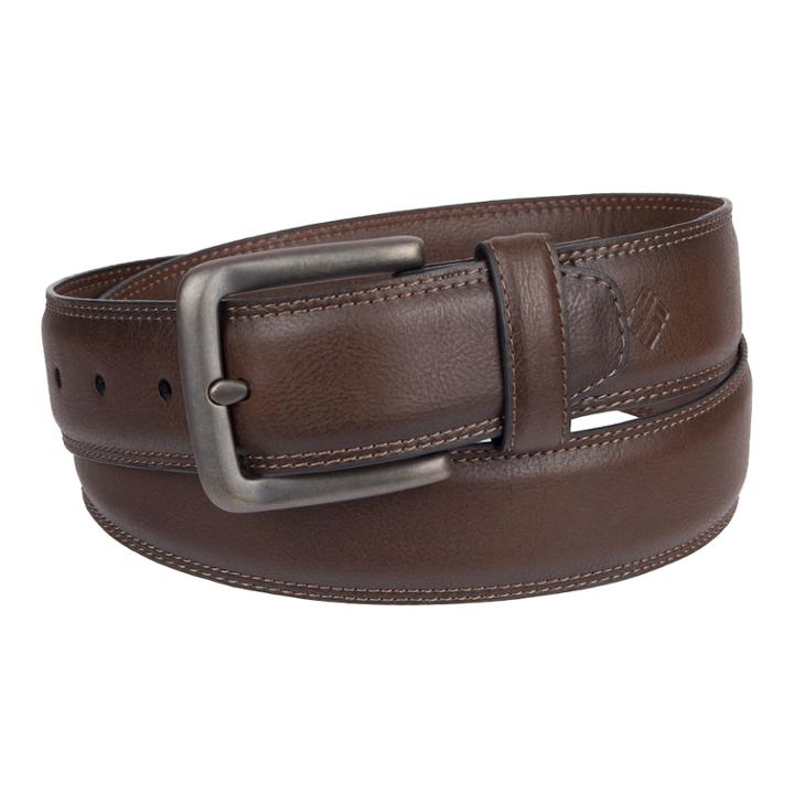 Men's Columbia Feather-edge Stretch Belt, Size: Large, Brown