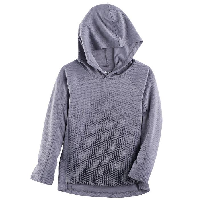 Boys 4-10 Jumping Beans&reg; Hooded Mesh Long Sleeve Top, Size: 7, Med Grey