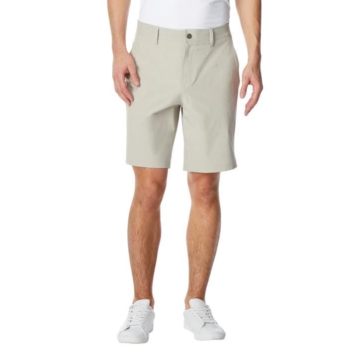 Men's Coolkeep Classic-fit Stretch Performance Flat-front Shorts, Size: 36, Beige