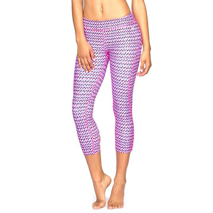Women's Colosseum Omni Capri Workout Leggings, Size: Xl, Brt Pink
