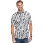 Men's Croft & Barrow&reg; Classic-fit Crosshatch Button-down Shirt, Size: Large, Dark Grey