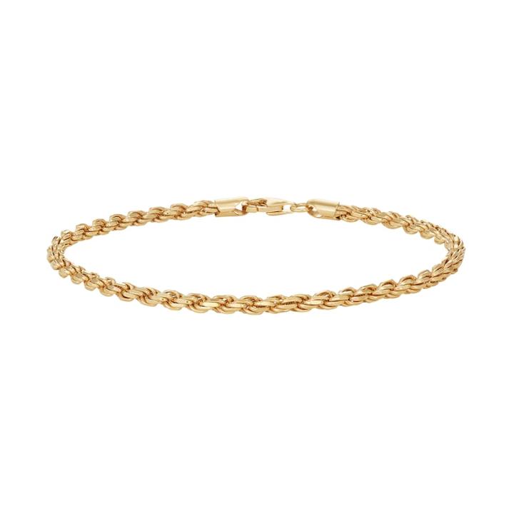 Men's Rope Chain Bracelet, Size: 8.5, Yellow