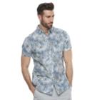 Men's Marc Anthony Slim-fit Linen-blend Button-down Shirt, Size: Large, Light Blue