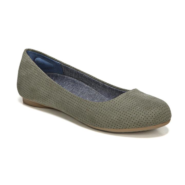 Dr. Scholl's Friendly 2 Women's Ballet Flats, Size: 6 Wide, Green