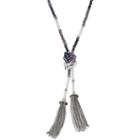 Simply Vera Vera Wang Long Beaded Tassel Lariat Necklace, Women's, Multicolor