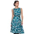 Women's Elle&trade; Pleated Midi Dress, Size: Small, Blue