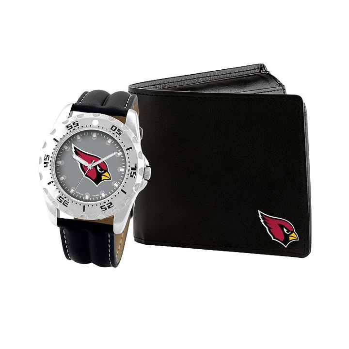 Men's Game Time Arizona Cardinals Watch & Wallet Set - Black