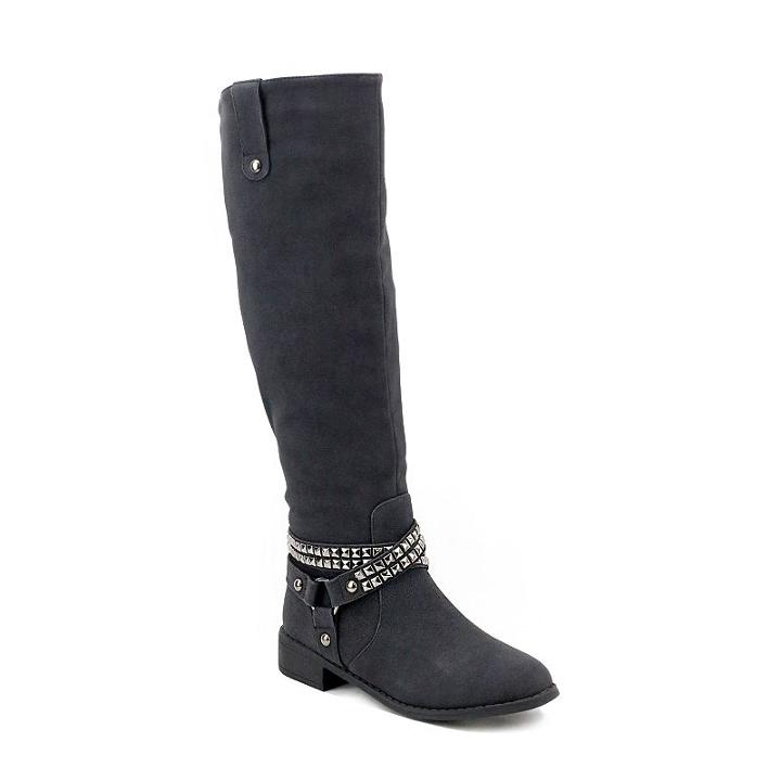 Olivia Miller Essex Women's Knee High Boots, Girl's, Size: 9, Black