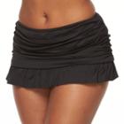 Plus Size Apt. 9&reg; Ruched Skirtini Bottoms, Women's, Size: 3xl, Black