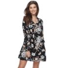 Juniors' About A Girl Floral Peasant Dress, Size: Xl, Oxford